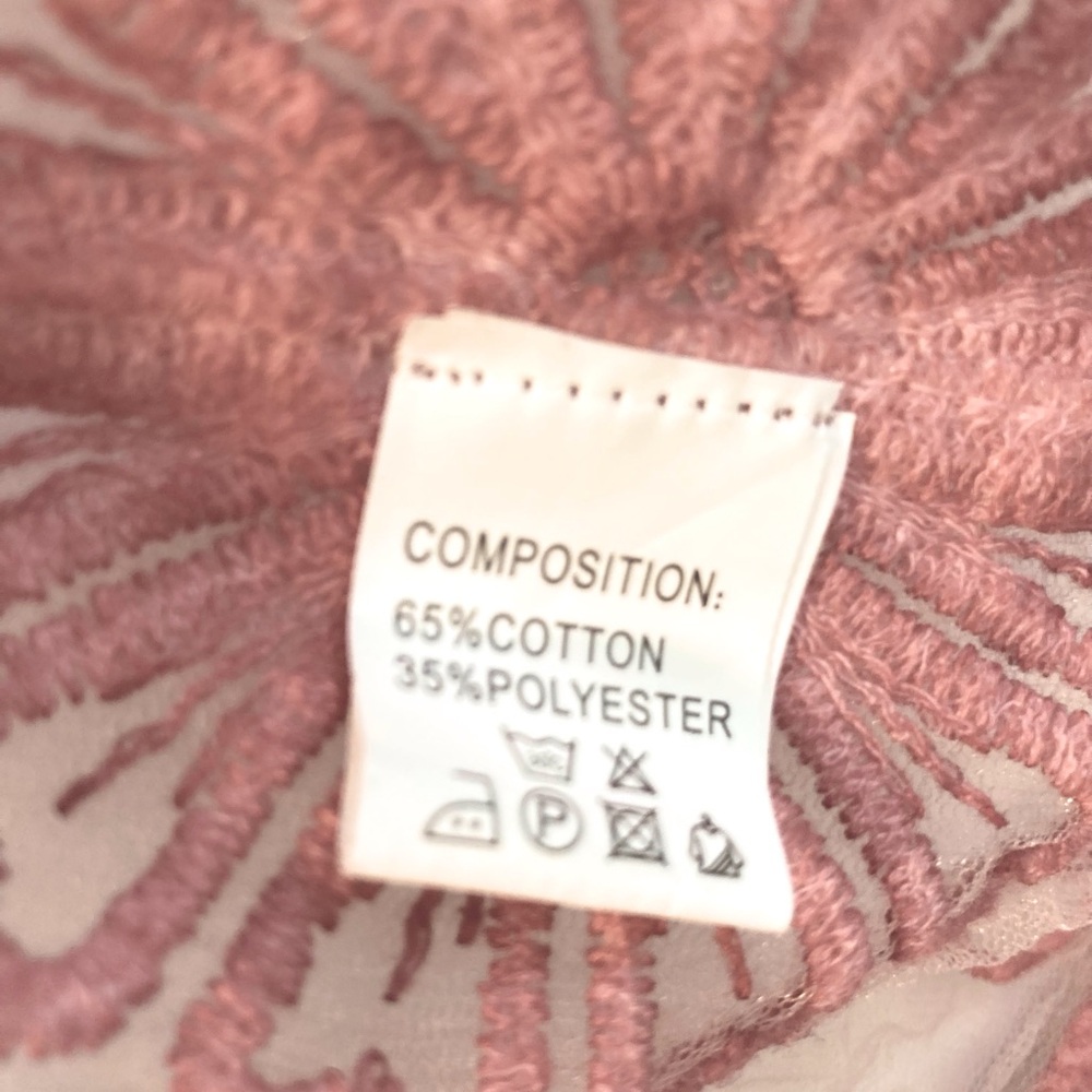 Simply Couture Butterfly Embroidered Sheer Mesh Kimono Cardigan Dusty Rose NWOT - Picture 6 of 6